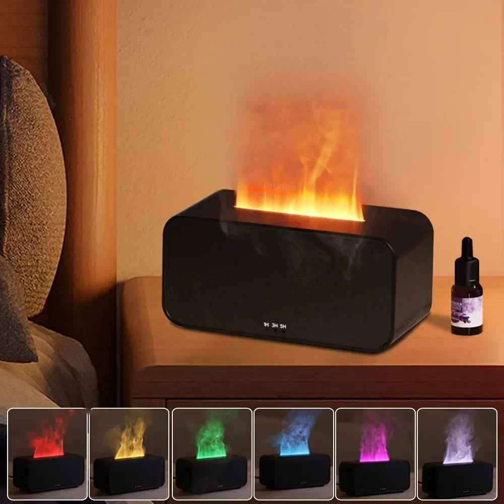 A6 Flame Humidifier Essential Oil Diffuser
