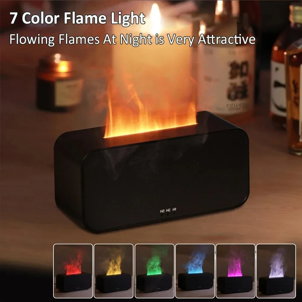 A6 Flame Humidifier Essential Oil Diffuser
