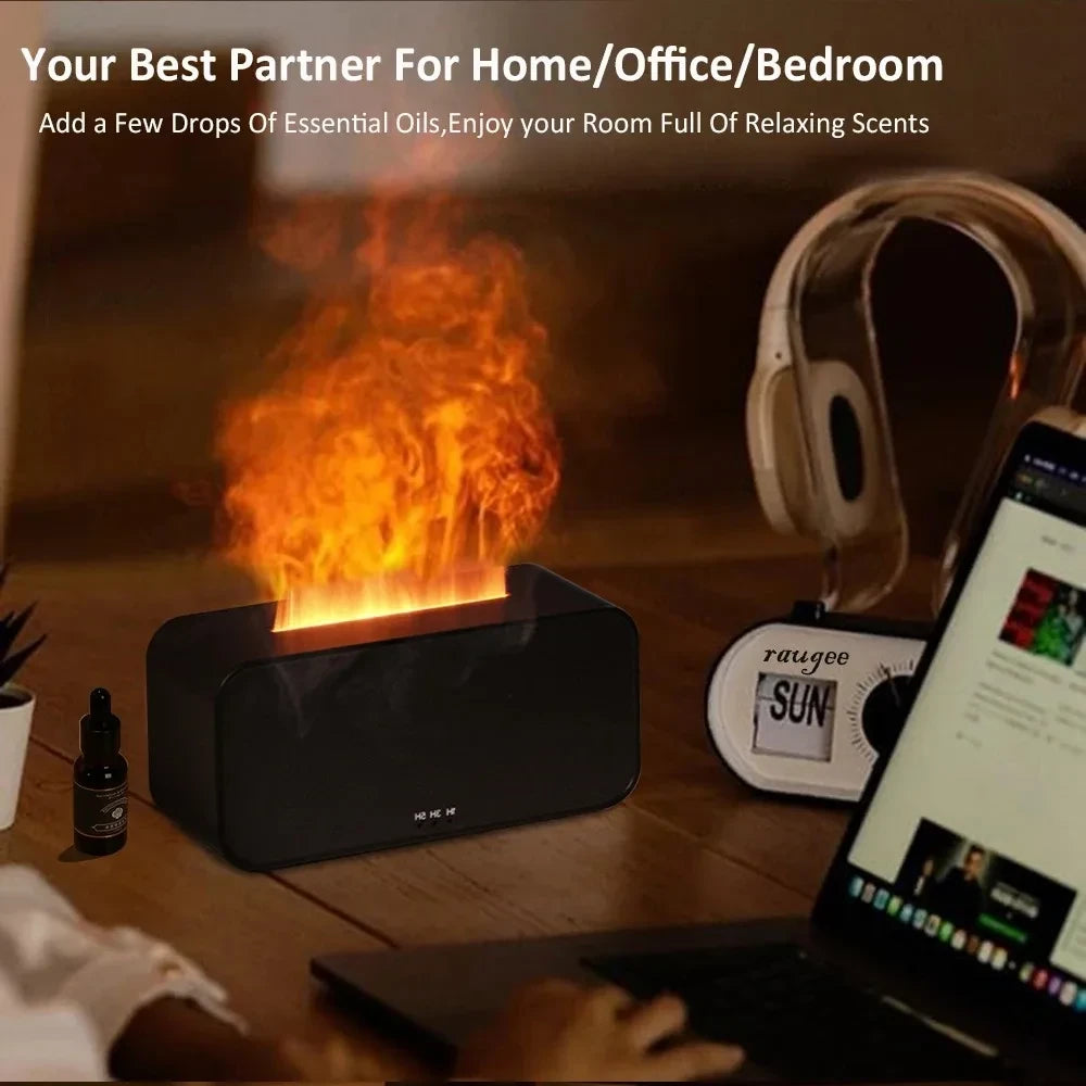 A6 Flame Humidifier Essential Oil Diffuser