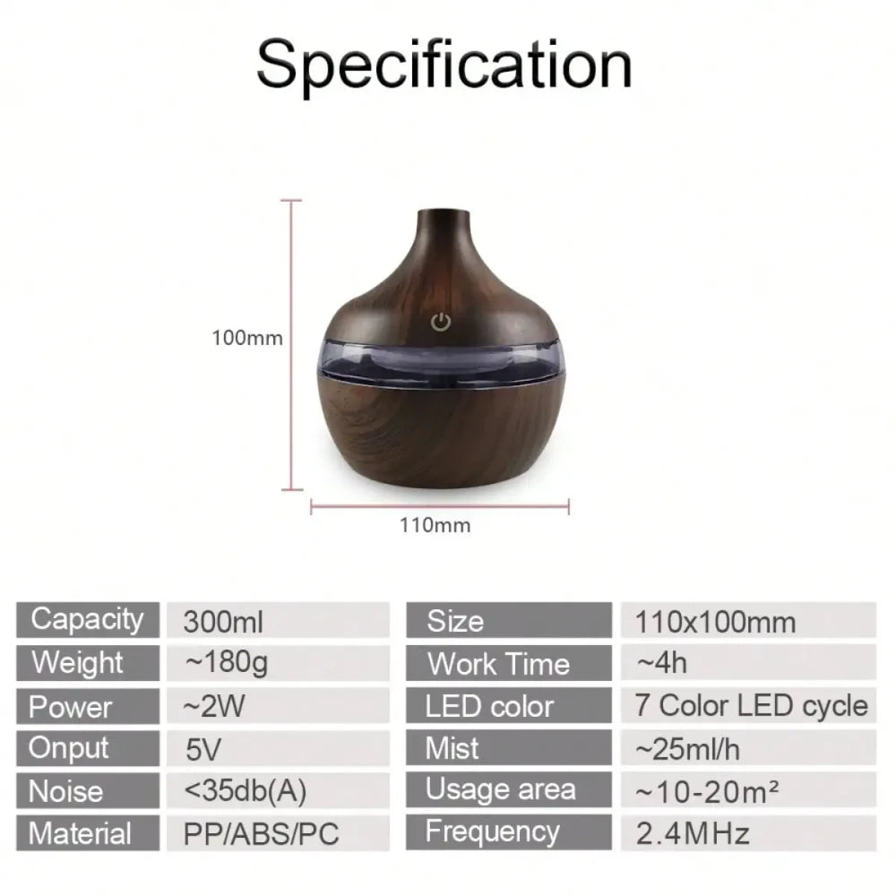 Wood Aroma Diffuser and Humidifier