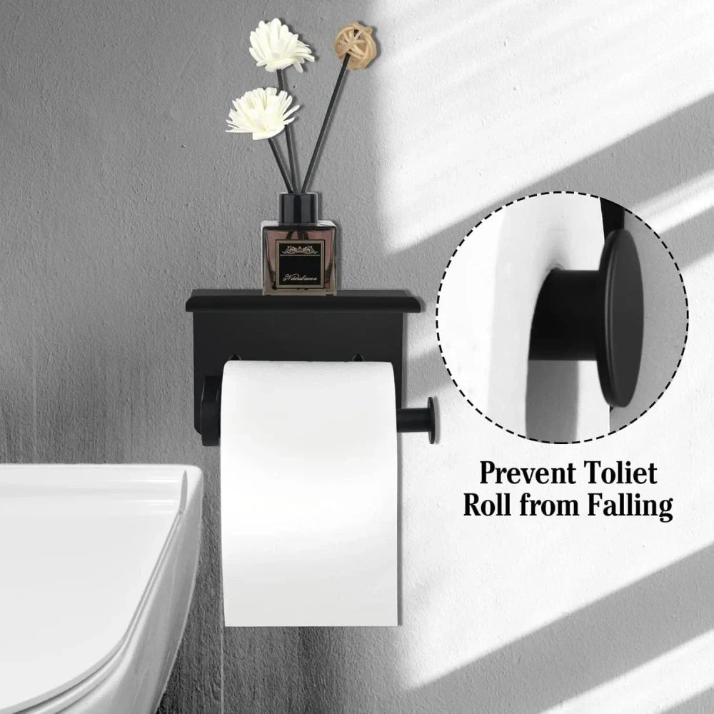 Adhesive Stainless Steel Toilet Paper Holder