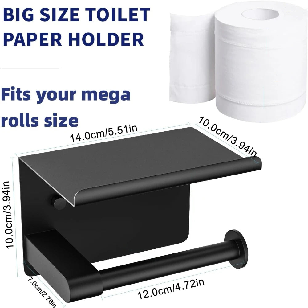 Adhesive Stainless Steel Toilet Paper Holder