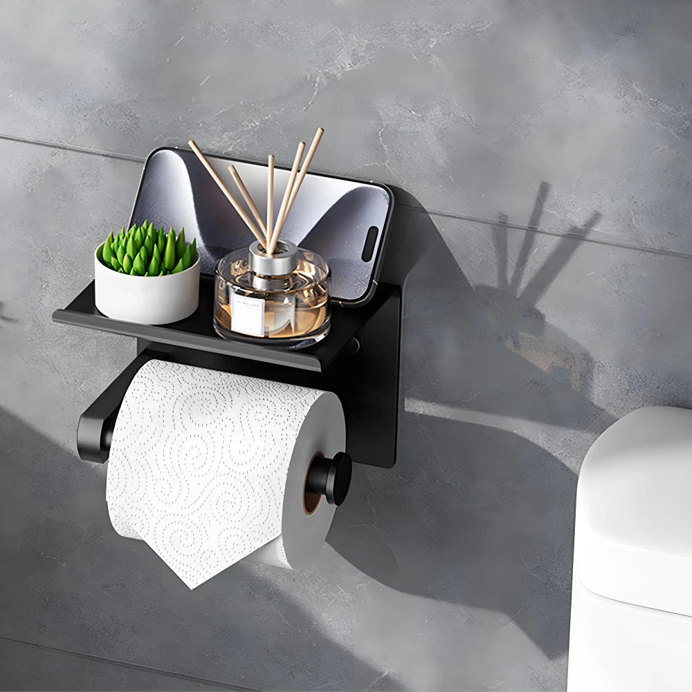 Adhesive Stainless Steel Toilet Paper Holder