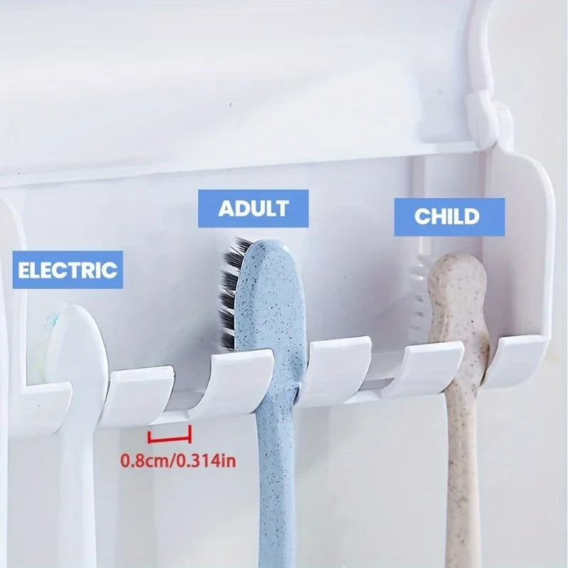 Wall-Mounted Bathroom Organizer Set