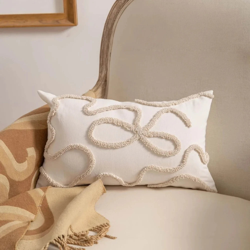 Geometric Chenille Throw Pillow Cover