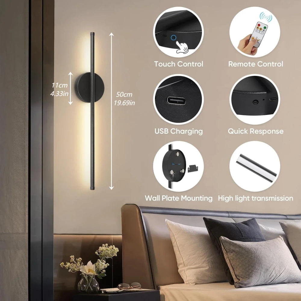 Rechargeable Wireless Wall Sconces