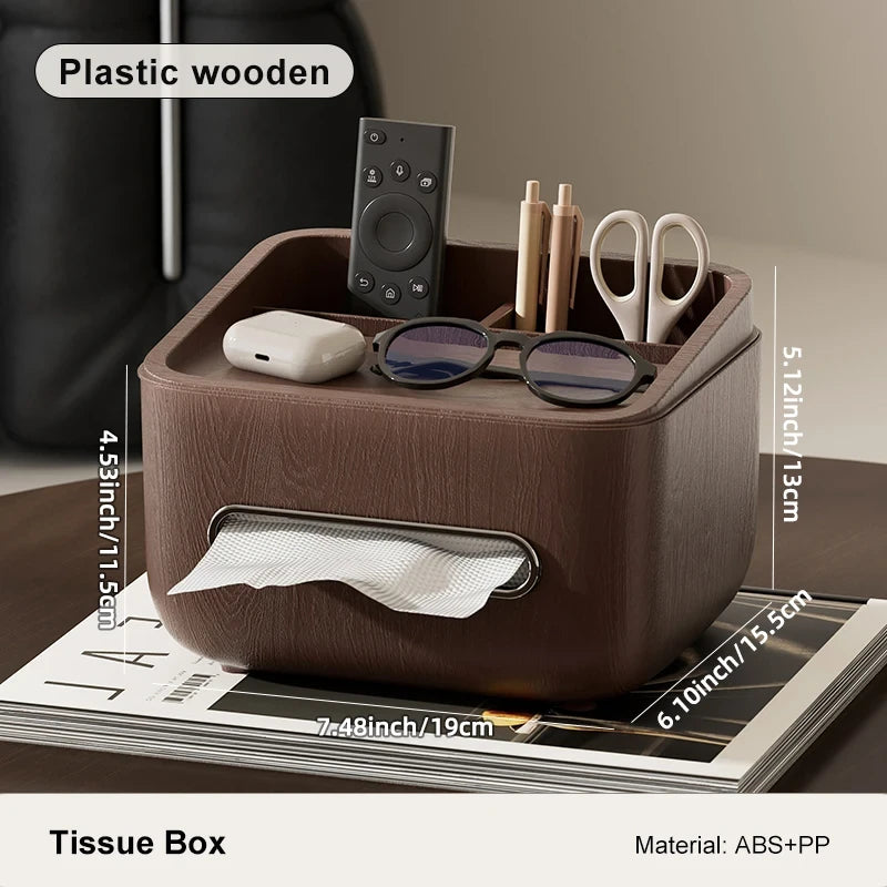 Wood Grain Multifunctional Storage Organizer