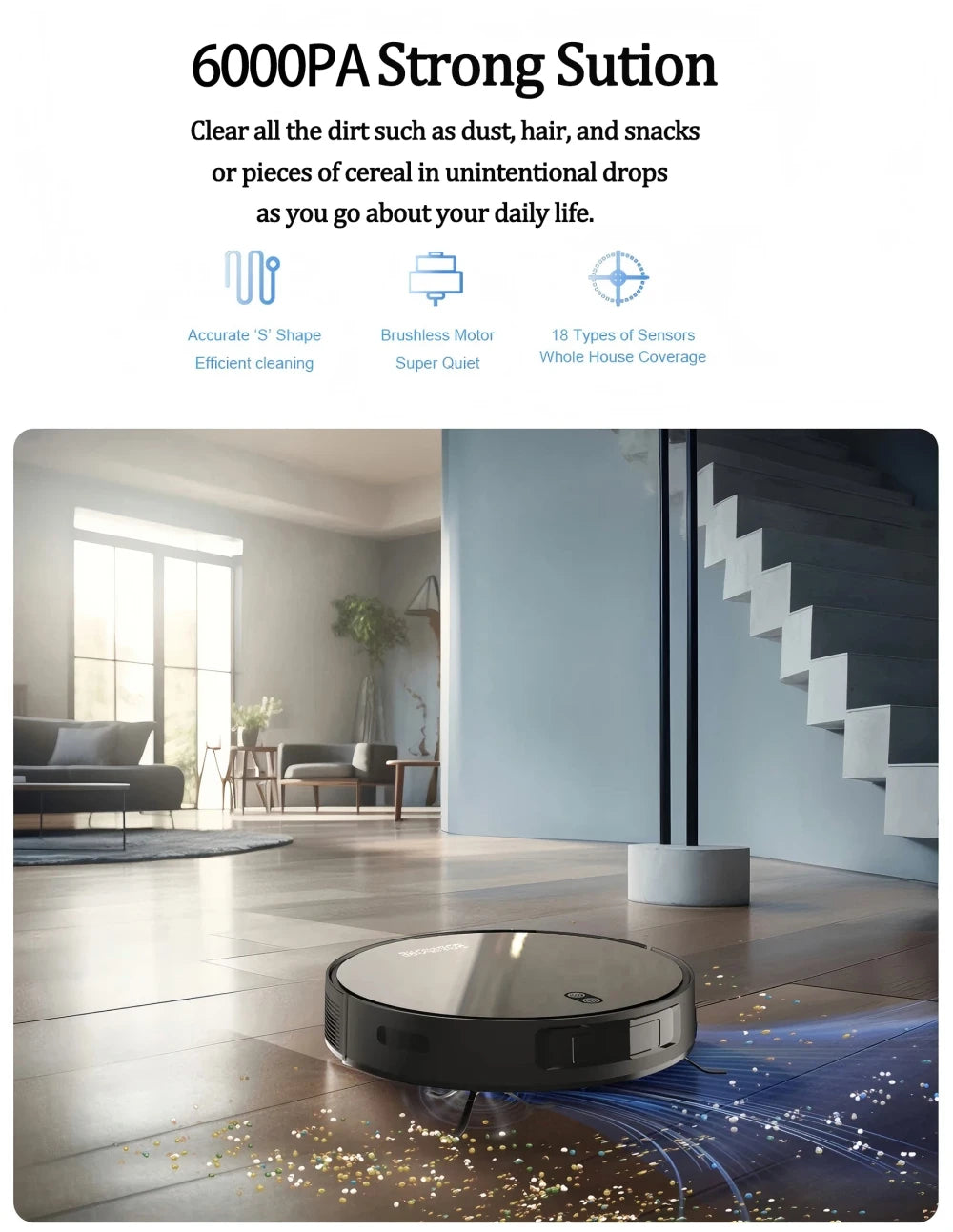 Smart Robot Vacuum and Mop