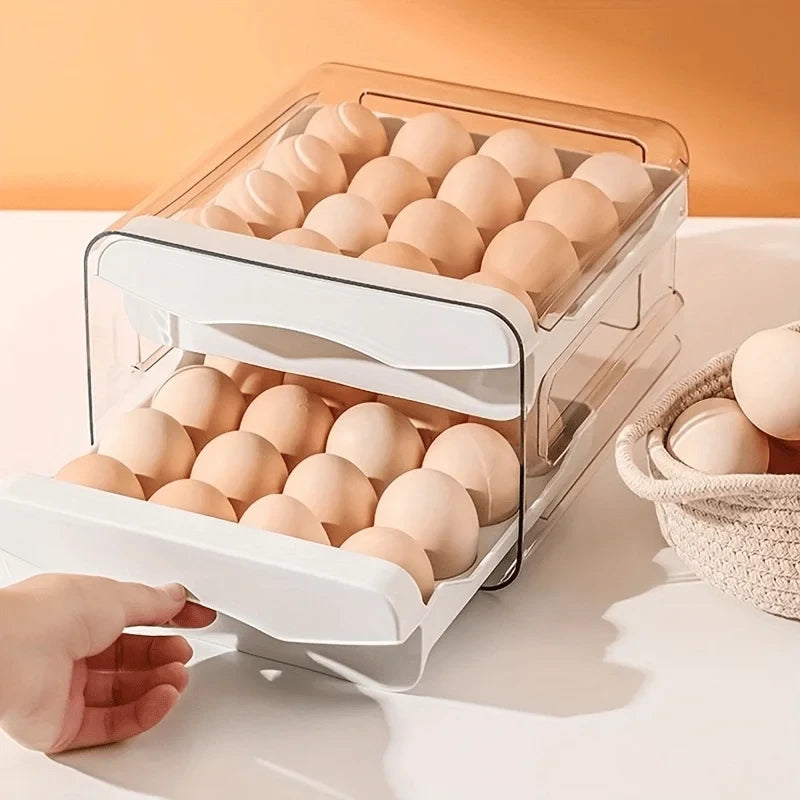 Two-Tier Sliding Egg Organizer