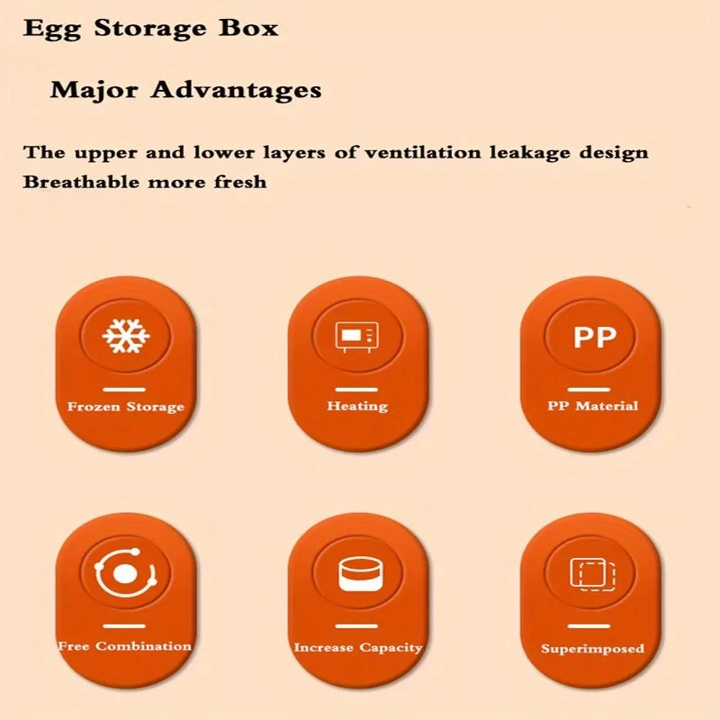 Two-Tier Sliding Egg Organizer