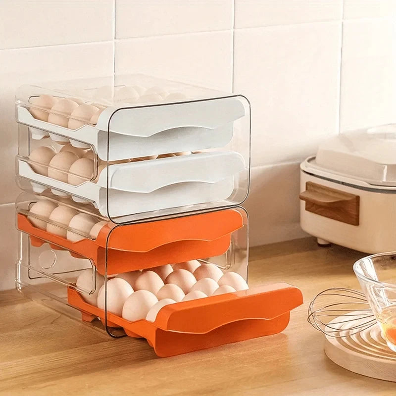 Two-Tier Sliding Egg Organizer