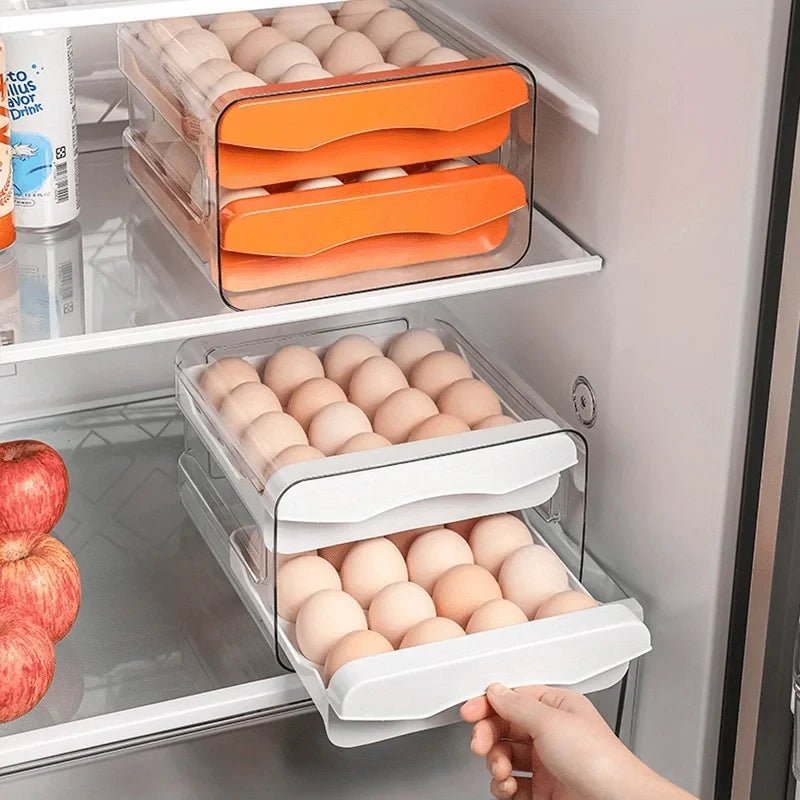 Two-Tier Sliding Egg Organizer