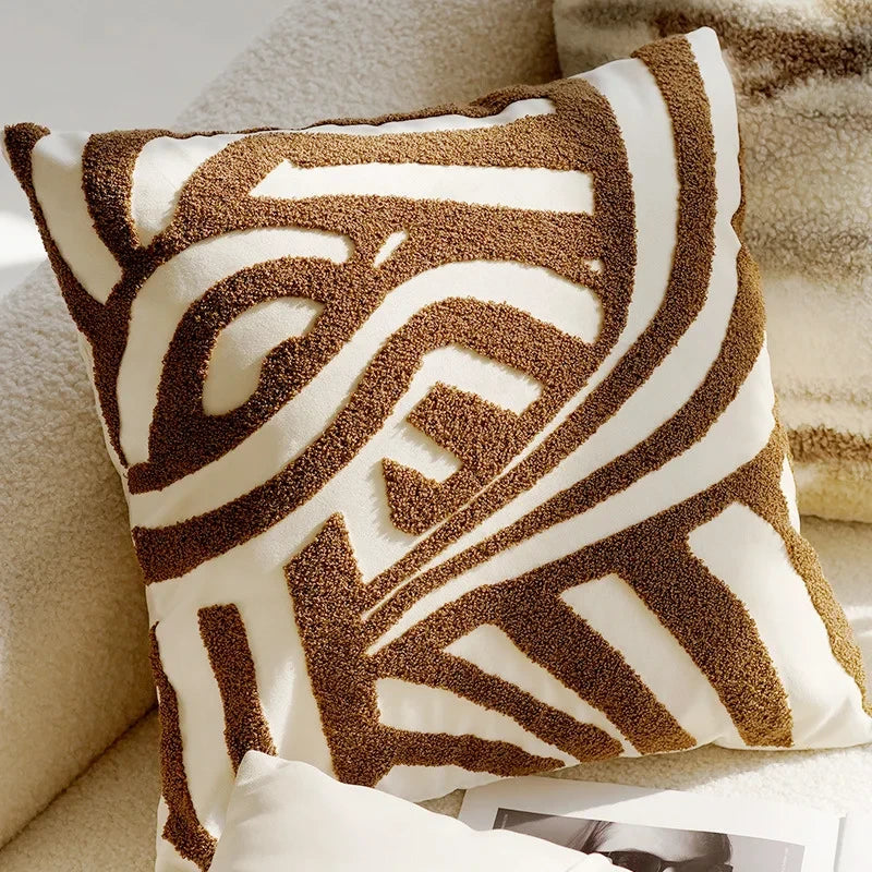 Nordic Vintage Throw Pillow Cover - Insert Not Included