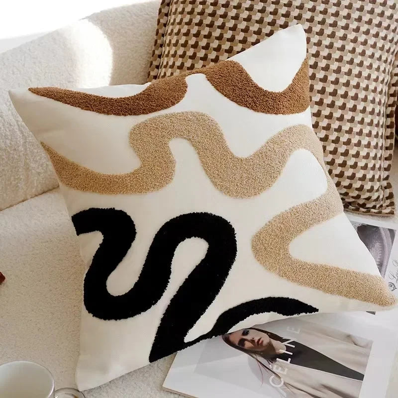 Nordic Vintage Throw Pillow Cover - Insert Not Included