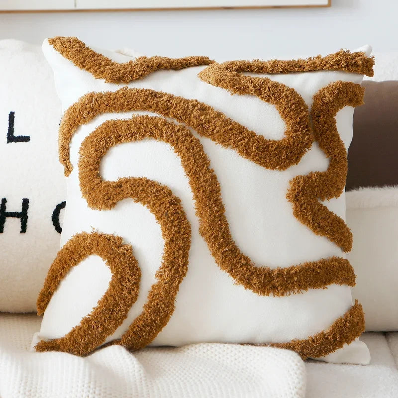 Nordic Vintage Throw Pillow Cover - Insert Not Included